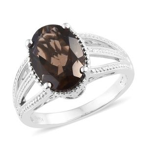 Brazilian Smoky Quartz Platinum SIZE 6